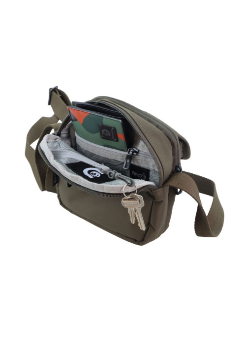 Torba typu cross body mała khaki